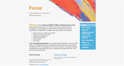 Desktop Screenshot of focuz-mfg.com