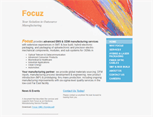 Tablet Screenshot of focuz-mfg.com